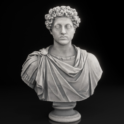 Roman Emperor Bust in Toga