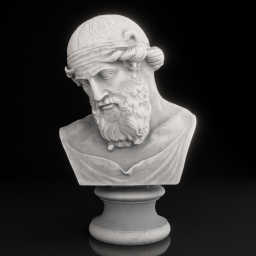 bust of dionysus priapus plato or poseidon
