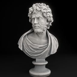bust of a philosopher or barbarian