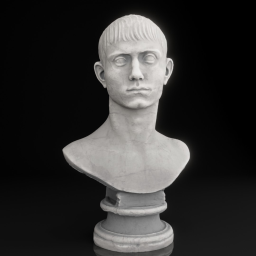 young man with short hair