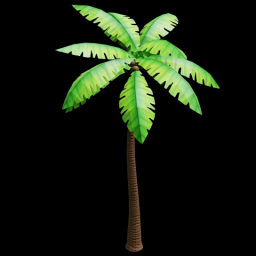 Textured Palm Tree Tall