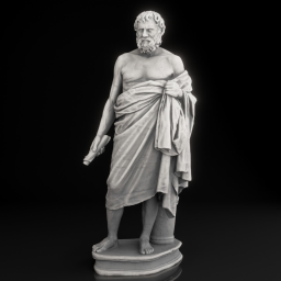 Greek Philosopher with Scroll