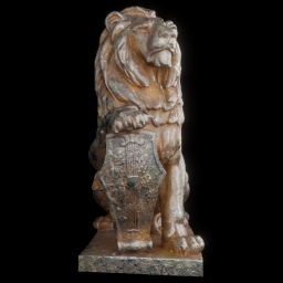 Lion sculpture ir