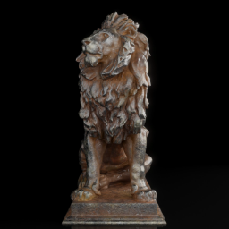 Lion at the entrance in Vienna ir