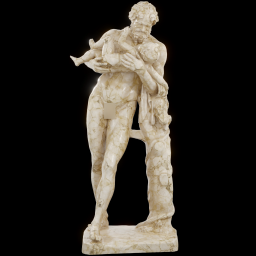 silenus and baby dionysus marble