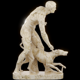 The Hunter And His Dog marble