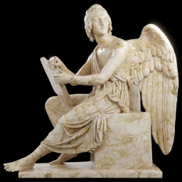 Angel with book marble