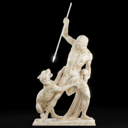 panther and man marble