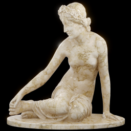 La Nymphe Salmacis marble