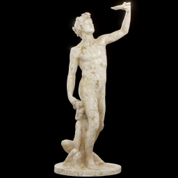 standing bacchus marble