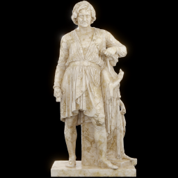 bertel with the goddess of hope marble
