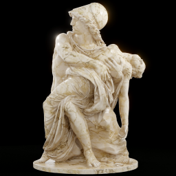 Mars and Venus marble