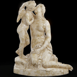 Venus Kissing Cupid marble