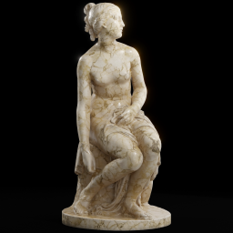 Nymph Preparing For The Bath marble