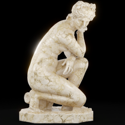 crouching venus marble