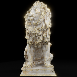 Lion at the entrance in Vienna cg