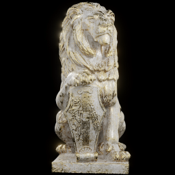 Lion sculpture cg