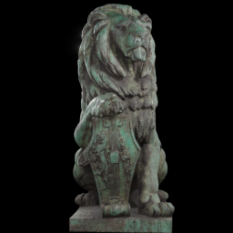 Lion sculpture vs