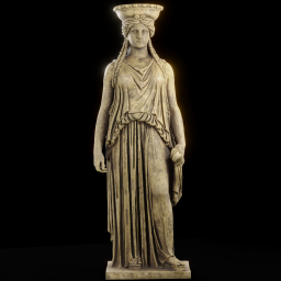 Copy of Caryatid C Erechtheion of the Acropolis wax