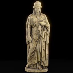 Zenobia in Chains statue wax