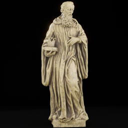 Statue of St Benedict of Nursia wax