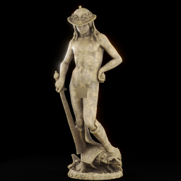 donatello s david with the head of goliath wax