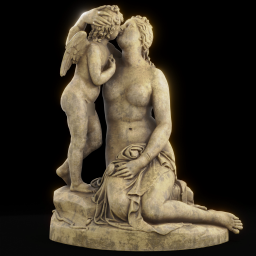 Venus Kissing Cupid wax