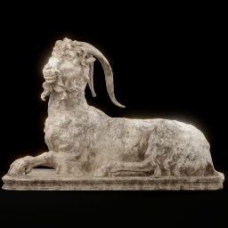 Statue of Resting Goat ersn