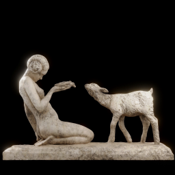young girl with goat ersn