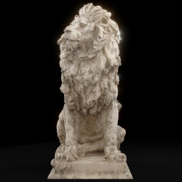 Lion at the entrance of the Palace of Justice in Vienna ersn