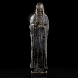 Stone statue of Bridget of Sweden chic