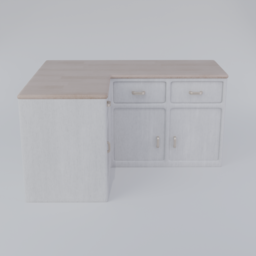 Corner Cabinet - Light Wood
