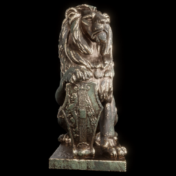 Lion sculpture bronze