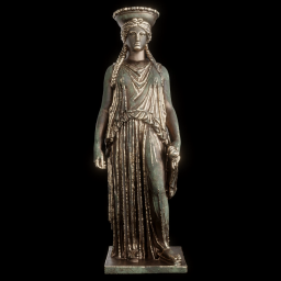Copy of Caryatid C, Erechtheion of the Acropolis bronze