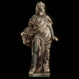 Singing figure from Vienna Ringtheater bronze