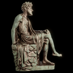 Seated Jew bronze
