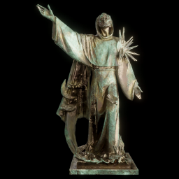 St. Francis with Canticle of the Sun bronze