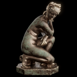 crouching venus bronze