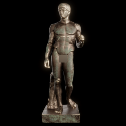 doryphoros the spear bearer bronze