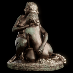 bathing girls bronze