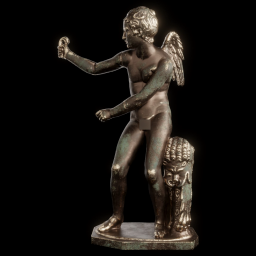 Eros Stringing a Bow bronze