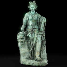 Seated Muse, Thalia patina