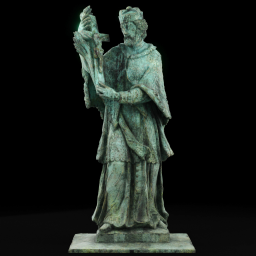 Statue of St Nepomuk patina