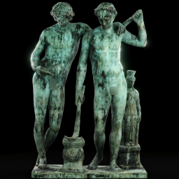 castor and pollux patina