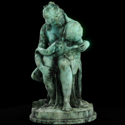 venus and cupid patina