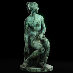 Nymph Preparing For The Bath patina