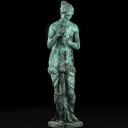 psyche femele without wing patina