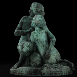 bathing girls patina