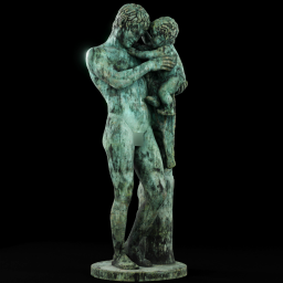 Satyr Playing with His Brotherpatina