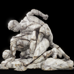 uffizi wrestlers damaged